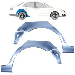 Bagskærm reparationspanel til Volkswagen Jetta 2005-2010 / Venstre+Højre / Sæt 11557
