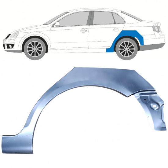 VOLKSWAGEN JETTA 2005-2010 BAGSKÆRM / VENSTRE