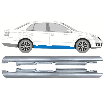 Dørpanel til Volkswagen Jetta 2005-2010 / Venstre+Højre / SEDAN 17052