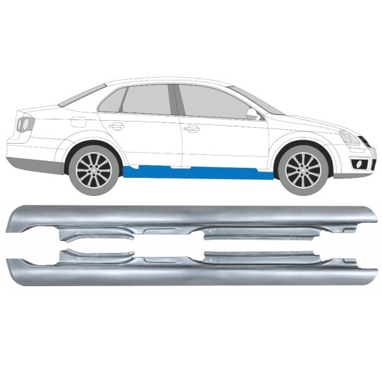 Dørpanel til Volkswagen Jetta 2005-2010 / Venstre+Højre / SEDAN 17052
