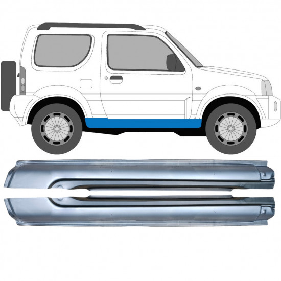 Dørpanel til Suzuki Jimny 1998-2018 / Venstre+Højre / Sæt 10411