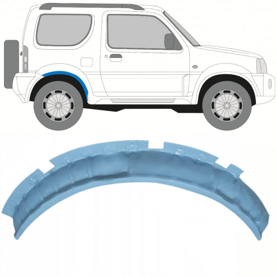 SUZUKI JIMNY 1998-2018 HOLDER TIL BAGHJULSBUEDÆKSEL / HØJRE