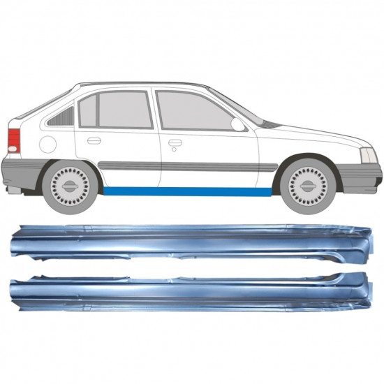 Dørpanel reparationsplade til Opel Kadett 1984-1993 / Venstre+Højre / Sæt 9450