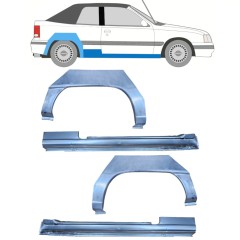 Dørpanel og bagskærm reparationspanel til Opel Kadett E Astra 1984-1993 / CABRIO / Sæt 12585