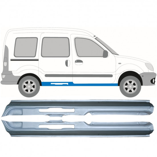 Dørpanel reparationsplade til Renault Kangoo 1997-2008 / Venstre+Højre / Sæt 9480