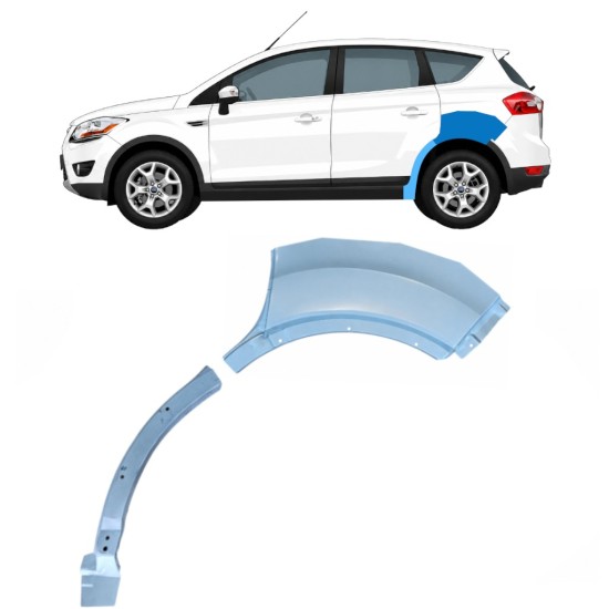 Bagskærm reparationspanel til Ford Kuga 2008-2013 / Venstre / Sæt 17083