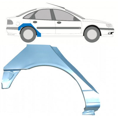 Bagskærm reparationspanel til Renault Laguna 1994-2001 / Højre 7931