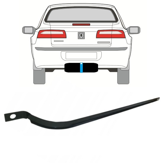 Brændstoftankbeslag til Renault Laguna II 2001-2007 14956 Brændstoftankbeslag til Renault Laguna II 2001-2007 14956