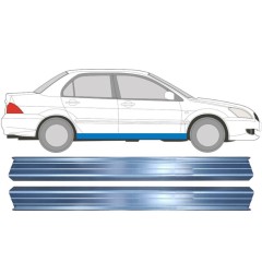Dørpanel reparationsplade til Mitsubishi Lancer 2003-2008 / Venstre+Højre / Sæt 11359