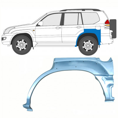 TOYOTA LAND CRUISER 2003-2010 5 DØR BAGBOG MONTERINGSDELE  / VENSTRE