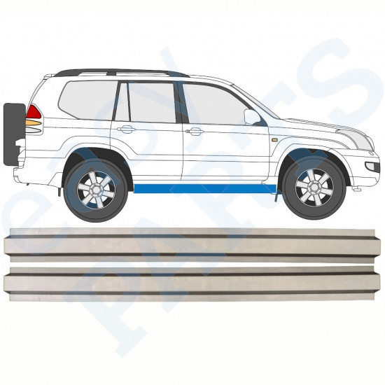 Dørpanel reparationsplade indvendig til Toyota Land Cruiser 2003-2010 / Venstre = Højre (symmetrisk) / Sæt 10082