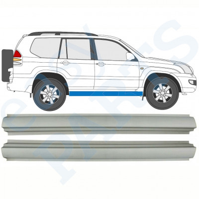 Dørpanel reparationsplade til Toyota Land Cruiser 2003-2010 / Venstre = Højre (symmetrisk) / Sæt 10578