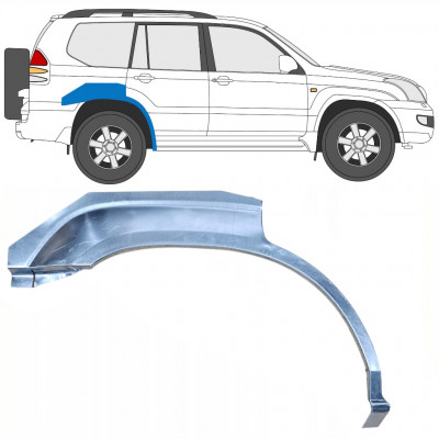 TOYOTA LAND CRUISER 2003-2010 5 DØR BAGBOG MONTERINGSDELE / HØJRE