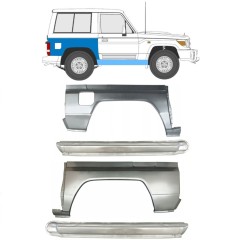 Dørpanel + reparationsplade bagskærm til Toyota Land Cruiser J70 1984- / Sæt 11480