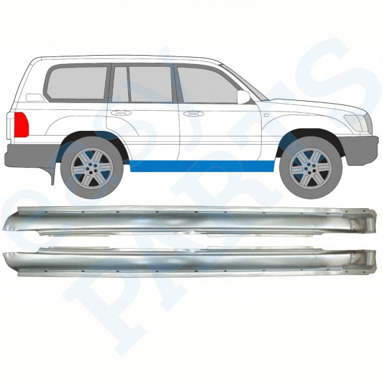 Dørpanel til Toyota Land Cruiser 1998-2007 / Venstre+Højre / Sæt 10058