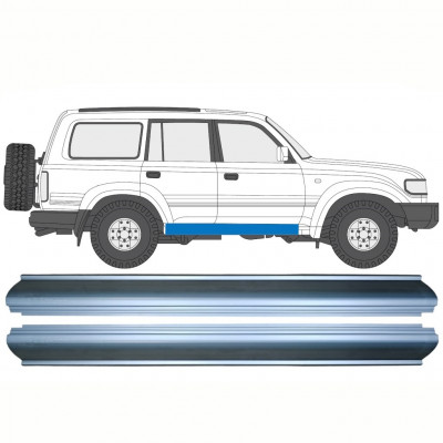 Dørpanel reparationsplade til Toyota Land Cruiser 1990-1996 / Venstre = Højre (symmetrisk) / Sæt 10242