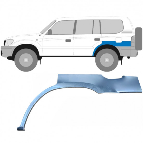 Bagskærm reparationspanel til Toyota Land Cruiser 1996-2002 / Venstre 5873