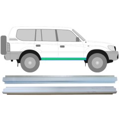 Dørpanel reparationsplade indre + ydre til Toyota Land Cruiser J90 1996-2002 / Venstre = Højre (symmetrisk) / Sæt 14852