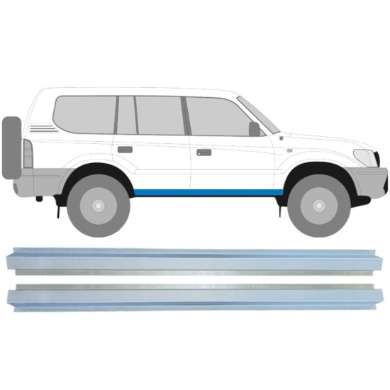 Dørpanel reparationsplade indvendig til Toyota Land Cruiser J90 1996-2002 / Venstre+Højre / Sæt 14851 Dørpanel reparationsplade indvendig til Toyota Land Cruiser J90 1996-2002 / Venstre+Højre / Sæt 14851