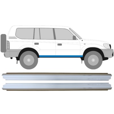 Dørpanel reparationsplade til Toyota Land Cruiser J90 1996-2002 / Venstre+Højre / Sæt 14849