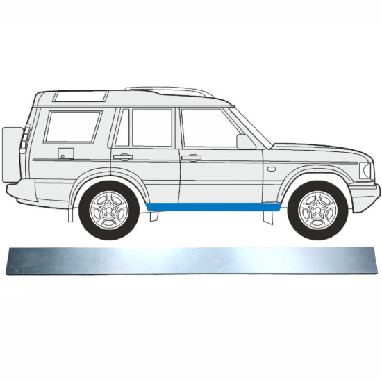 Dørpanel reparationsplade indvendig til Land Rover Discovery 1989-2004 / Venstre = Højre (symmetrisk) 16005