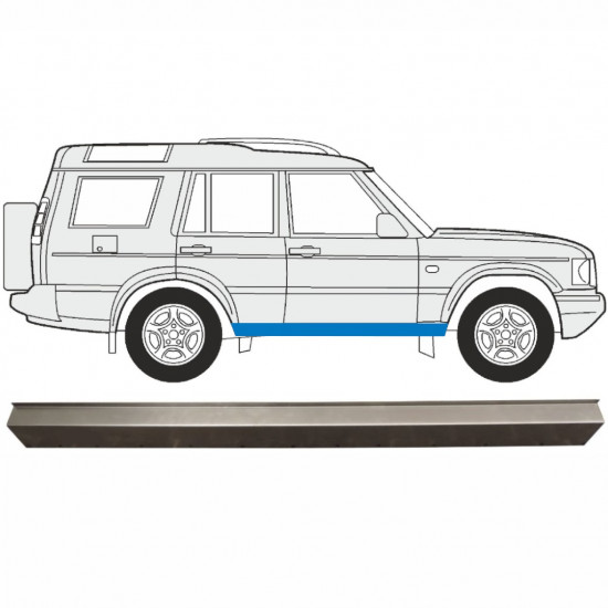 Dørpanel reparationsplade til Land Rover Discovery 1989-2004 / Venstre = Højre (symmetrisk) 5281