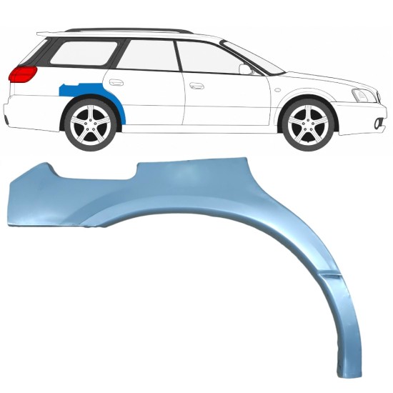 Bagskærm reparationspanel til Subaru Legacy 1998-2004 / Højre / COMBI / SEDAN 5612