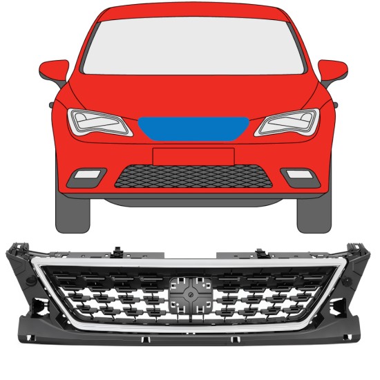Grill til Seat Leon 2012-2020 / Sæt 11477