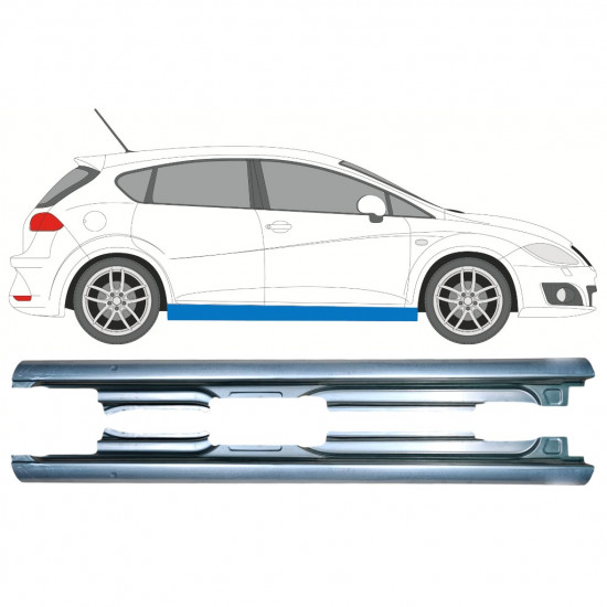 Dørpanel reparationsplade til Seat Leon 2005-2012 / Venstre+Højre / Sæt 9982