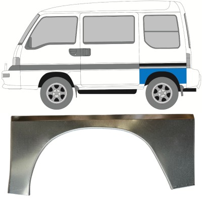 Bagskærm reparationspanel til Subaru Libero 1983-1998 / Venstre 15050