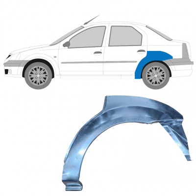 Bagskærm reparationspanel til Dacia Logan 2004-2009 / Venstre 8896