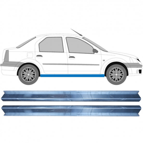 Dørpanel reparationsplade til Dacia Logan 2004-2009 / Sæt 11345