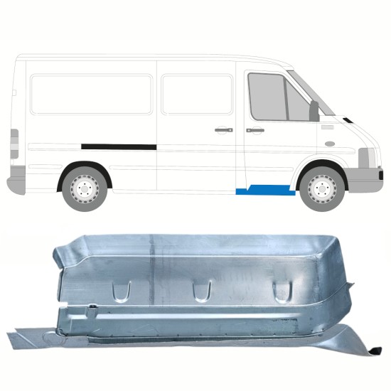 Reparationsplade til forreste trin med dørpaneler til Volkswagen LT 1996-2005 / Højre 16565