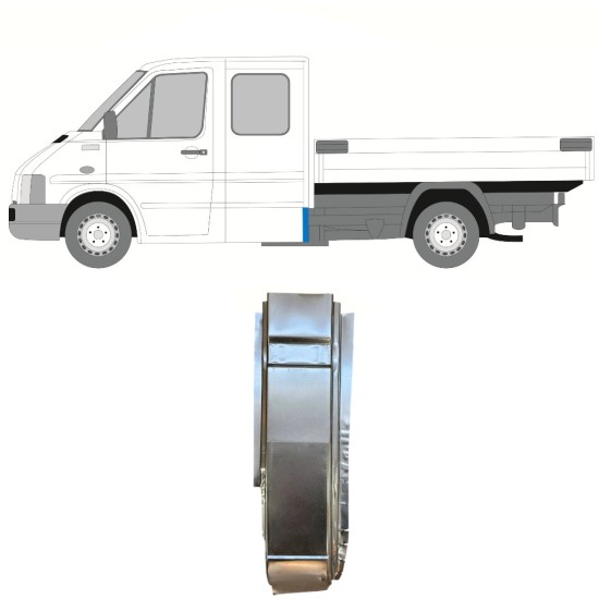 Reparationspanel til bageste hjørne til Volkswagen LT 1996-2005 / Venstre 16595