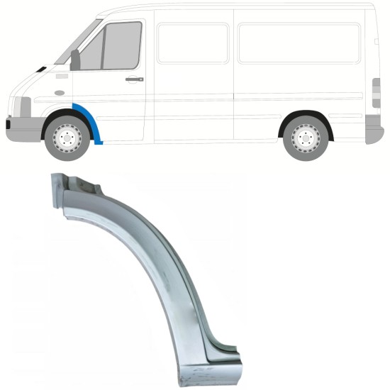 Skærmkant reparationsplade til Volkswagen LT 1996-2005 / Venstre 16564