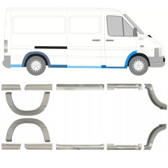 Reparationspanel sæt til Volkswagen LT 1996-2005 / Venstre+Højre / 14388