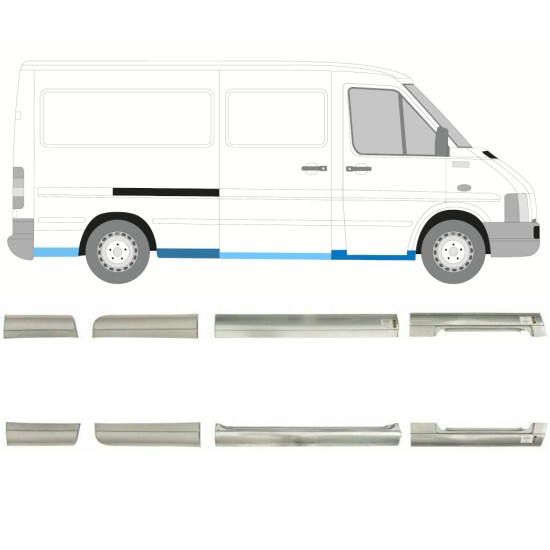 Reparationspanel sæt til Volkswagen LT 1996-2005 / Venstre+Højre / 14387