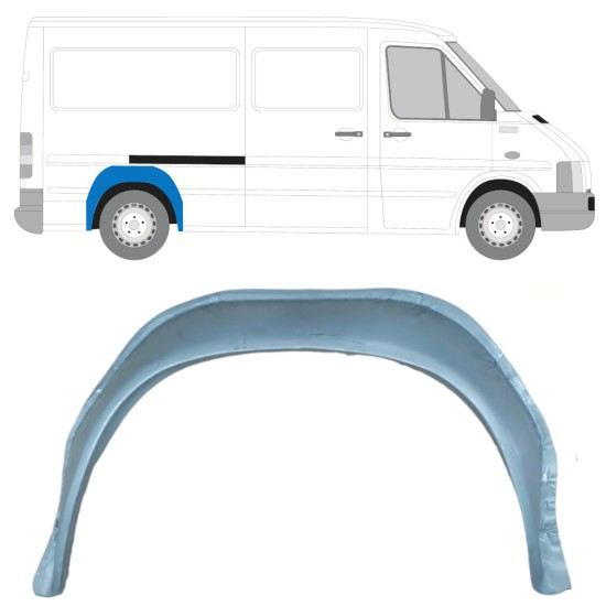 Bag hjulkasse indvendig reparationsplade til Volkswagen LT 1996-2005 / Venstre = Højre (symmetrisk) 14176