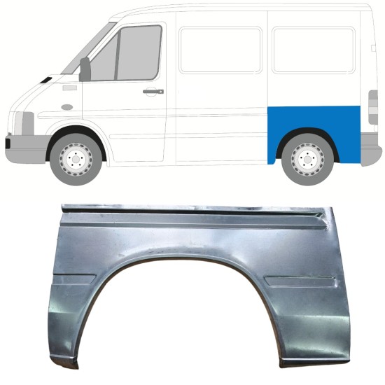 Bagskærm reparationspanel til Volkswagen LT 1996-2005 / Venstre 13960