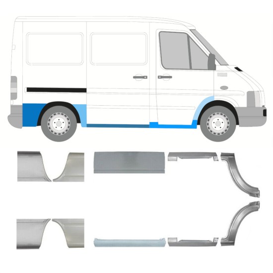 Reparationspanel sæt til Volkswagen LT 1996-2005 / Venstre+Højre 16613