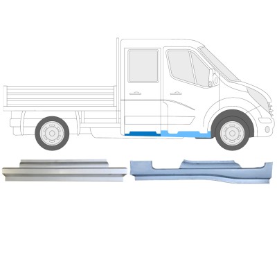 Reparationspanel sæt til Renault Master 2010- / Højre / Dobbeltkabine / 14911