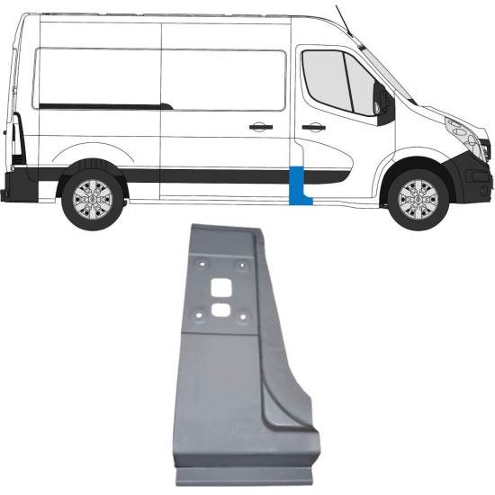Reparationsplade til stolpe til Opel Movano 2010-2021 / Højre 16918