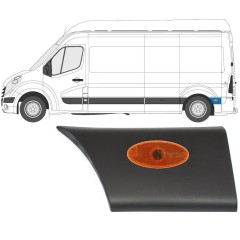 Stødliste til bagskærm med lampe til Renault Master 2010- / Venstre / Sæt 10550