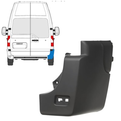 Hjørne af bageste stødfanger til Nissan NV400 2010- / Højre 17243