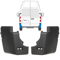 Hjørne af bageste stødfanger til Renault Master 2010-2024 / Venstre+Højre / Sæt 17238