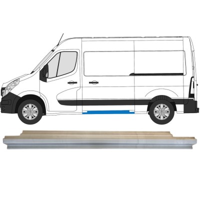 Reparationspanel til skydedør til Renault Master 2010- / Venstre 14915