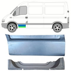 Reparationsplade dør foran indre og ydre til Renault Master 1998-2010 / Venstre / Sæt 16875