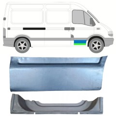 Reparationsplade dør foran indre og ydre til Renault Master 1998-2010 / Højre / Sæt 16874