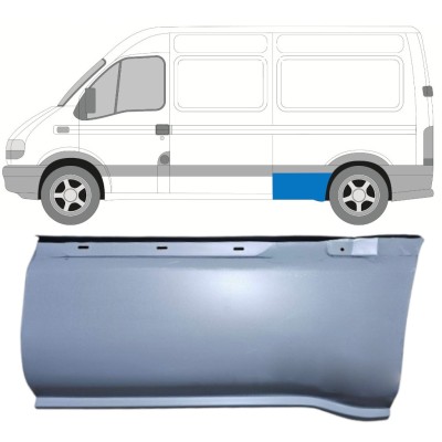 Bagskærm reparationspanel til Renault Master 1998-2010 / Venstre 16904