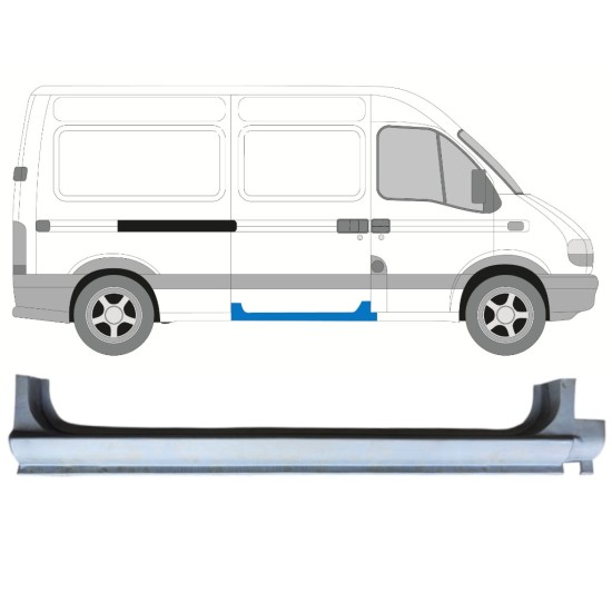 Reparationspanel til skydedør til Renault Master 1998-2010 / Højre 14875
